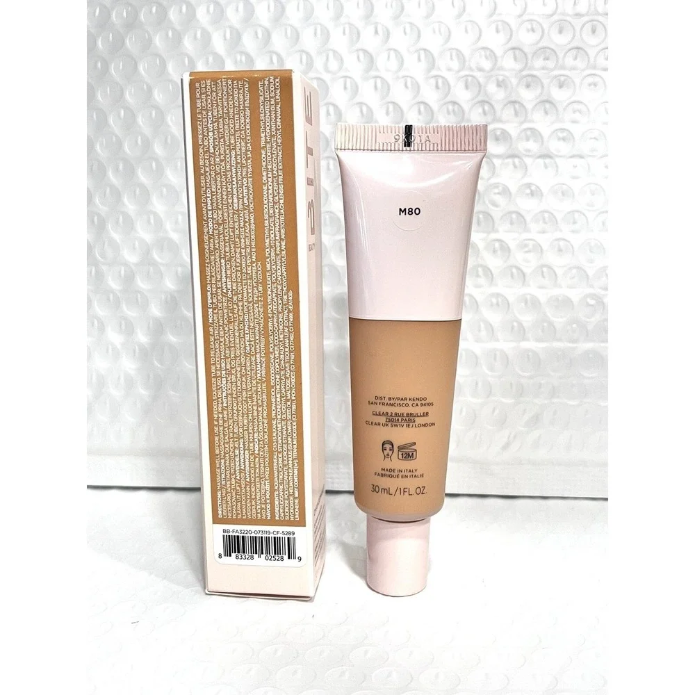 2x BITE BEAUTY ChangeMaker Micellar Foundation M80 Medium Warm Vegan 1oz‎ New